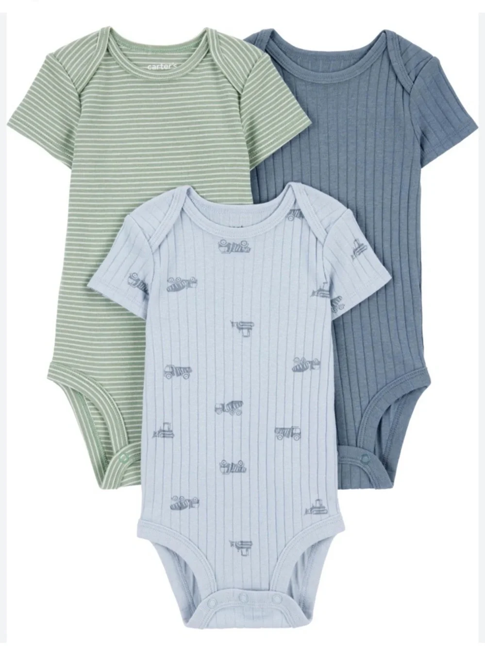 NWT *Bundle of 6* Carter's Child of Mine Baby Boy Bodysuits sz NB